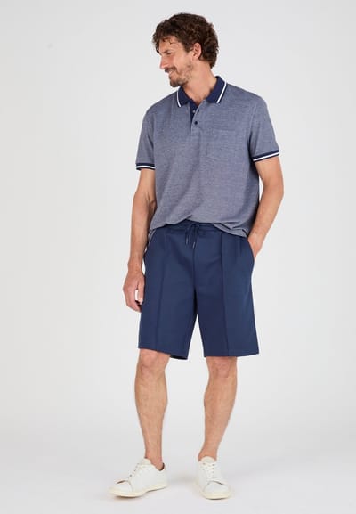 Damart - Short interlock mesh - Heren - Blauw - S