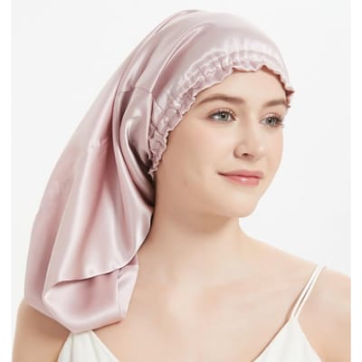 Haute Qualité 100% Haute Qualité Mûrier Haute Qualité Soie Haute Qualité Sommeil Haute Qualité Bonnet Haute Qualité Pour Cheveux Longs Haute Qualité