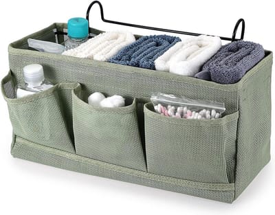 Opbergzak nachtkastje - opslag zakken - slaapkamer manden - bedorganizer caddy - groen - grote capaciteit