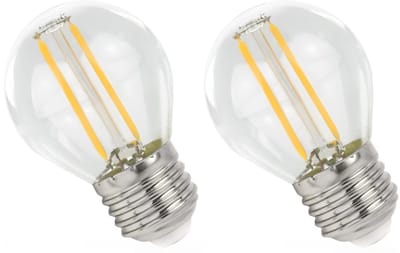 Spectrum LED Lamp E27 1W 230V - 100 Lumen - 2700K Warm wit - Gezellig licht - Energiezuinig - 2 stuks