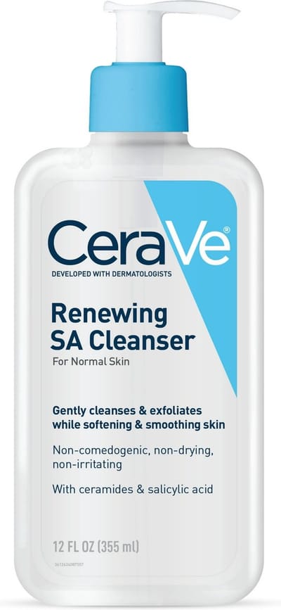 CeraVe Renewing SA Cleanser – Reinigingsgel voor Droge & Ruwe Huid – 355 ml