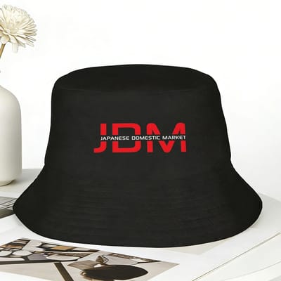JDM Japanse Bucket Hat Zomer Casual Vissershoeden Voor Mannen Vrouwen Zacht Opvouwbaar Strand Reis Hoeden Buiten Bedrukte Vizier Hoeden One Size red
