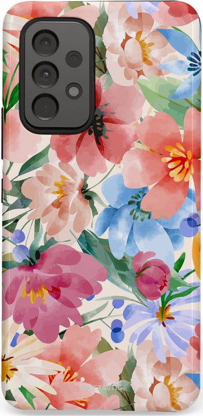 Casetastic Hoesje Geschikt voor Samsung A53 - Stijlvolle Beschermende Duo-layer Case - Tuin van tinten