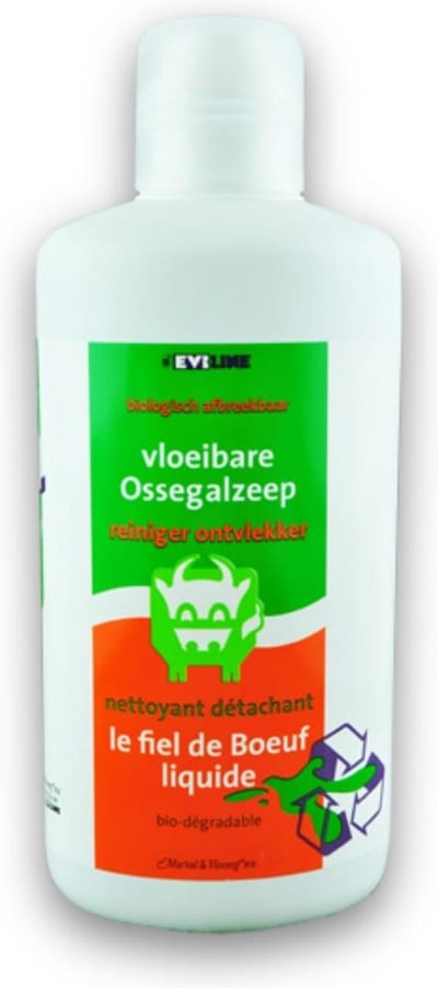 Ossegalzeep vloeibaar - 2 x 1 Liter - 1 fles EVI LINE OSSENGALZEEP Vloeibaar groen/oranje fles en 1 fles ossengal oranje