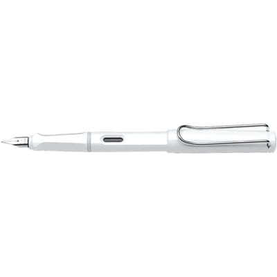 Lamy vulpen, model safari wit, met medium penpunt