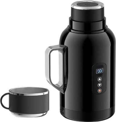 Elektrische Waterkoker - Reis Kooktoestel - Onderweg Warme Drank - Automatische Uitschakeling - 1500ml Capaciteit - Meerkleurig