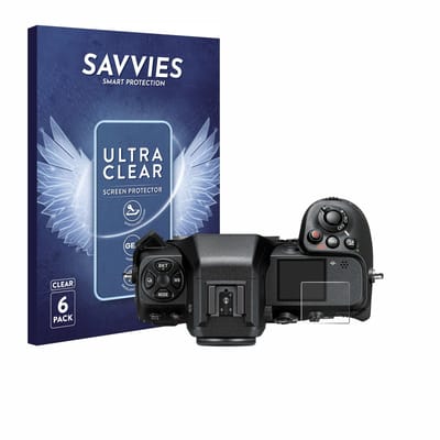 Savvies - Screenprotector voor Nikon Z 8 (Schouderdisplay) - Folie Beschermfolie transparant 6 Stuks