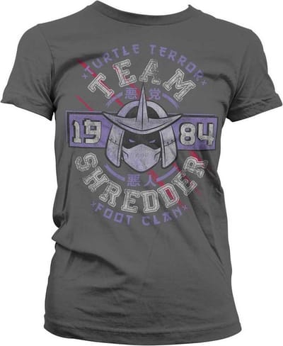 Teenage Mutant Ninja Turtles Dames Tshirt -S- Team Shredder Grijs