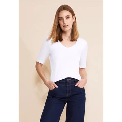 T-shirt met V-hals