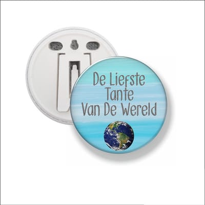 Button Met Clip 58 MM - De Liefste Tante Van De Wereld