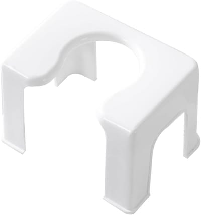 Toiletkruk - Opstapje Badkamer - Ondersteuning Zitten - Antislip Ontwerp - 34 x 24 x 24 cm - Wit