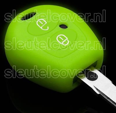 Autosleutel Hoesje geschikt voor Seat - SleutelCover - Silicone Autosleutel Cover - Sleutelhoesje Glow in the dark / Lichtgevend