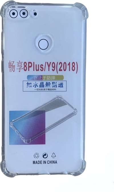 Hoesje Geschikt voor Huawei Y9 2018 Anti Shock silicone back cover/Transparant hoesje