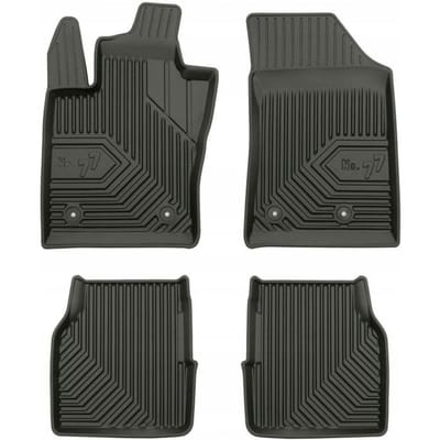 Frogum No.77 - Automatten - Geschikt voor JEEP Compass II vanaf 2016 - 4-delige set - TPE Rubber - Zwart