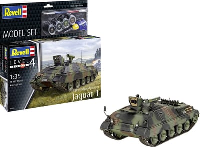 Revell Modelbouwpakket Auto - 63353 Raketenjagdpanzer Jaguar 1 - Militair Voertuig - Model Set Plastic - 1:35 - Modelbouw