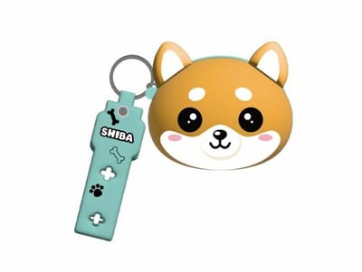 iTotal Home&Gifts Clutches Bag Charm Silicone SHIBA Clutches Siliconen 9x8x4cm