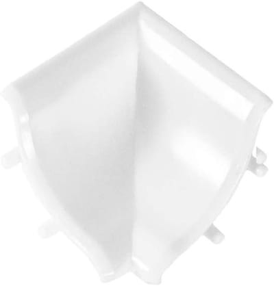 Afdekprofiel Binnenhoek - Keukenstrip PVC - Werkblad Afwerken - Flexibele Randen - 13x13 mm - Wit Glanzend