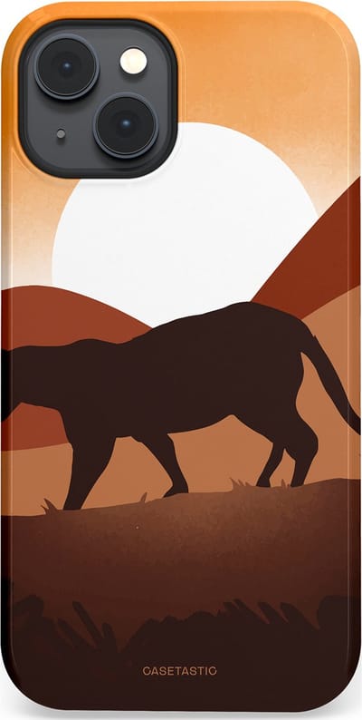 Casetastic Hoesje Geschikt voor Apple iPhone 14 Plus Magsafe - Stijlvolle Beschermende Duo-layer Case - Zonsondergang Safari