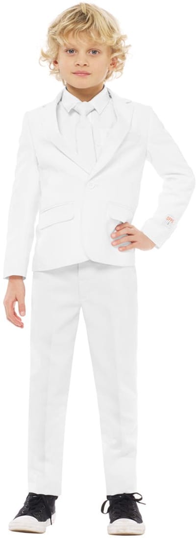 OppoSuits White Knight - Jongens Kostuum - Wit - Feest - Maat 98/104