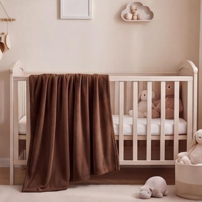Knuffeldeken - Zachte Deken - Bank en Bed - Lichtgewicht en Warm - 70 x 330 cm - Bruin