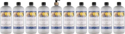 Body & Hair Fresh Ginger 1 liter met gouden pomp - set van 10 stuks - 2 in 1 voor lichaam en haar - voordeelverpakking