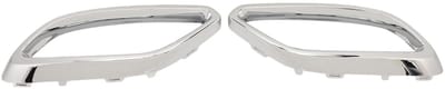 Dailygoods- Uitlaat Tip Glanzend Zwart - Afdekking Uitlaattip - Vervanging voor Benz CLA-Klasse C118 AMG-Line 2020-2024 - ABS - Montage met Gesp - OEM-nummer 1184920100/1184920200 - Uitlaatdecoratie