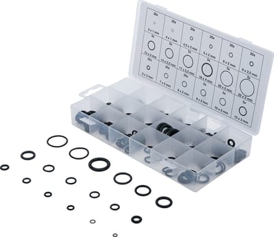 BGS Assortiment Rubber O-Ringen - 3mm tot 22mm - 255-delig - BGS8044