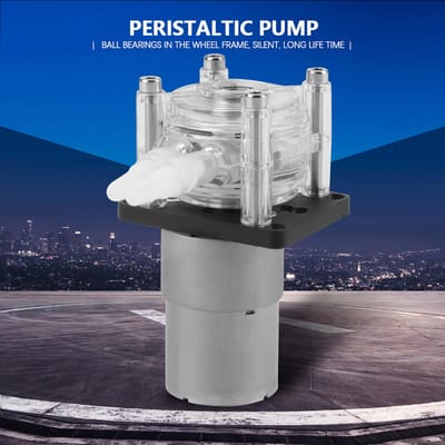 DC 12V Hoge Stroomsnelheid Peristaltische Pomp Slang Vacuüm voor Aquarium Lab Analytisch Water white