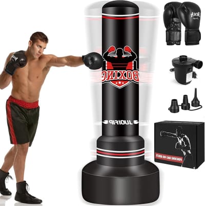 Zware Vrijstaande Bokszak van 180 cm voor Volwassenen - Ideaal voor MMA, Muay Thai en Fitness Training