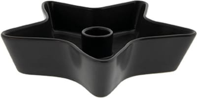 BC | Candleholder | Kaarshouder | Matt Black | Star shaped | Ster vormig | Kerst | Christmas |