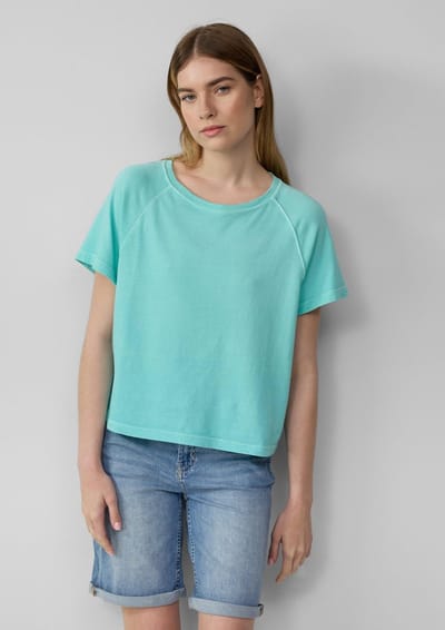 T-shirt van katoen met relaxed fit en raglanmouwen dames s.Oliver