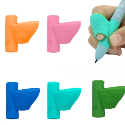 5x Ergonomische Potloodgrepen – Siliconen Schrijfhulpen voor Correcte Schrijfhouding – Comfortabel & Geschikt voor Kinderen en Volwassenen