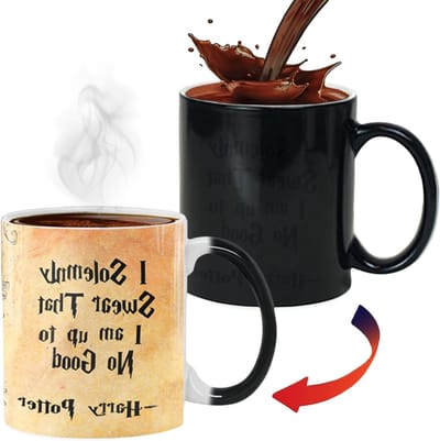 Marauder's Map Koffiemok met Kleurverandering, Magische Thermosensitieve Keramiek, Perfect Cadeau voor Fans en Vrienden, 330ml