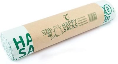 Happy Sacks biozakken 120 liter - 30 stuks - 3 rollen à 10 stuks