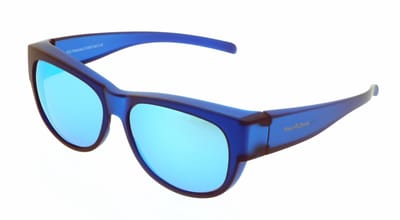 Polar Specs® Overzet Zonnebril PS5097 – Mat donker Blauw – Polariserend Olie Blauw standaard Cat.3 – Medium – Unisex
