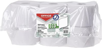 Toiletpapier Rollen - Hygiënepapier - Dagelijks Gebruik - Gerecycled Materiaal - 12 Rollen - Wit