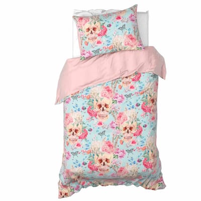 De Witte Lietaer Dekbedovertrek Mexicana Blush - 140 x 200/220 + 60 x 70 cm - Katoen Satijn