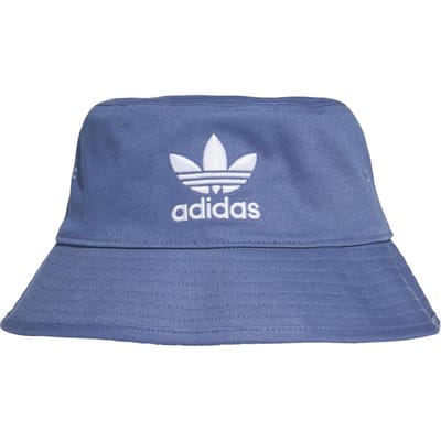 adidas Adicolor Trefoil Bucket Hat, Unisex blauwe hoeden OSFW blauw