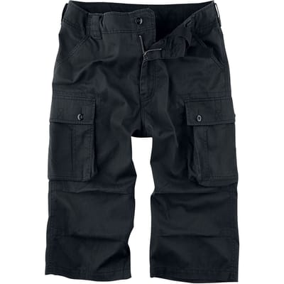 Brandit Shorts - Cody 3/4 Vintage Short - S tot 5XL - voor Mannen - zwart