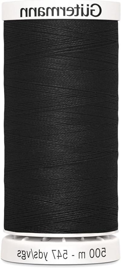Naaigaren - Polyester Draad - Allround Naaien - Scheur- en schuurbestendig - 1000 meter - Zwart