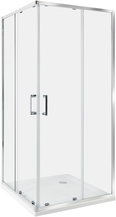 TELA - Douchecabine - Zilver - 90 x 90 x 185 cm - Veiligheidsglas