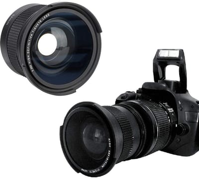 Dailygoody - Fisheye Lens - 52mm - Duurzaam ontwerp - 0.35x groothoeklens - Voor digitale camera's - Professionele beeldkwaliteit - Geschikt voor...