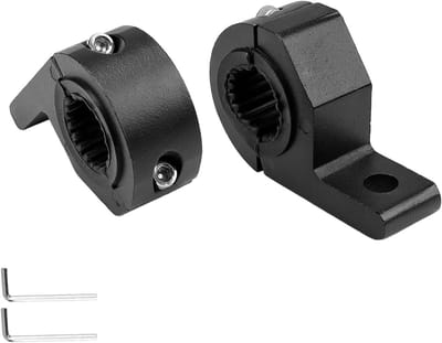 Dailygoods - 2 Stuks Aluminium Werklamphouder voor Auto, Motor en Boot