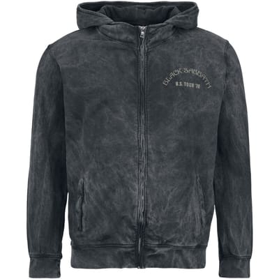 Black Sabbath Vest met capuchon - US Tour 78 - S tot XXL - voor Mannen - antraciet