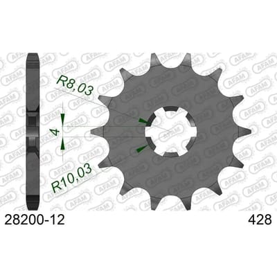 Motortandwiel Afam 428