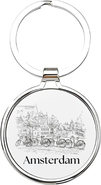Akyol - amsterdam Sleutelhanger - Amsterdam - amsterdammers - amsterdam sleutelhanger - amsterdam - de amsterdammers - 020 - damsko - nederland - bijlmer - 4 x 7,5 CM