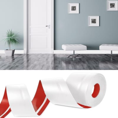 Flexibele Waterdichte Plinten Tape 6m x 77mm - Zelfklevende Sealing Tape voor Keuken en Badkamer - Ideaal voor Bescherming en Afwerking