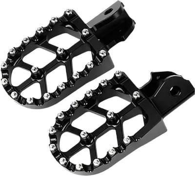 Voetsteunen Motor - Fiets Pinnen - Verbeterde Grip - Antislip Ontwerp - Universele Pasvorm - Zwart