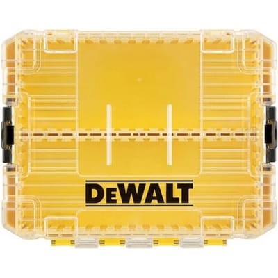 DeWalt ToughCase+ Serie - Gereedschapskoffer - Middelgroot - Transparante Deksel