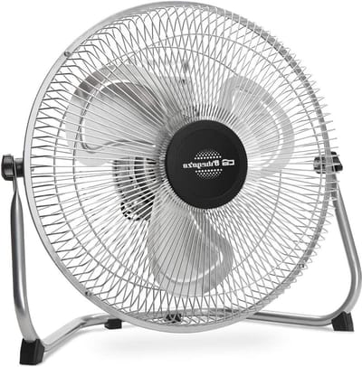 Industriële ventilator verstelbare helling metalen vleugels 30 cm 3 snelheden draaggreep 45 W - PW 1230 Power Fan